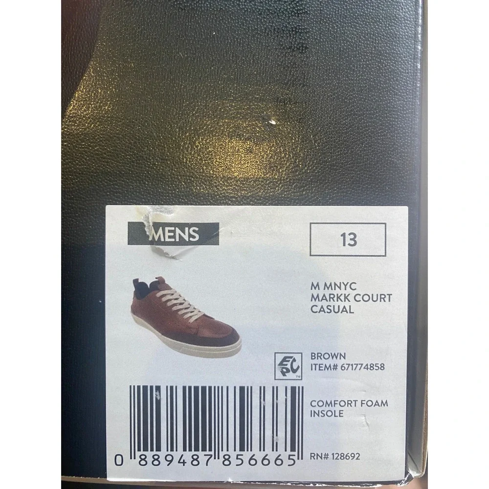 Madden NYC Markk Court Casual Mens Brown Sneakers Size 13 MNMN25AM104